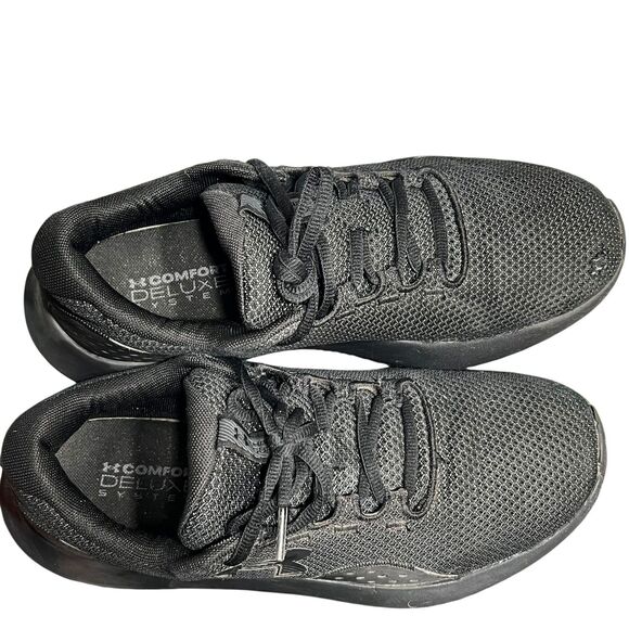 Under Armour Shoes Women's Size 8.5 Black Charged Running Training 3027000-002 - Picture 8 of 12